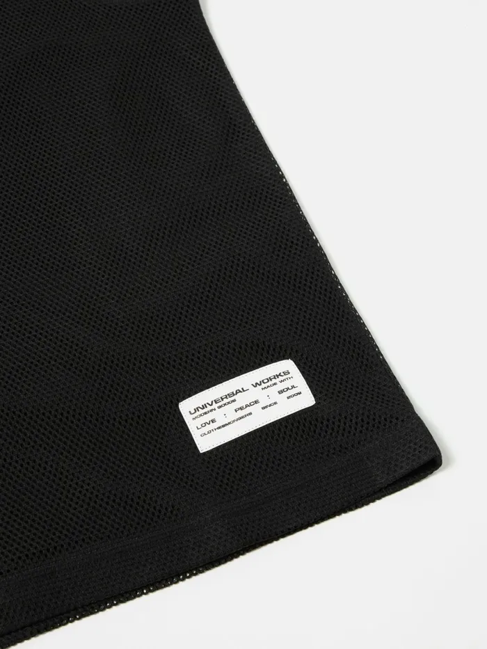 Basketball Vest In BlackNavy MeshSingle Jersey Men Universal Works Tees