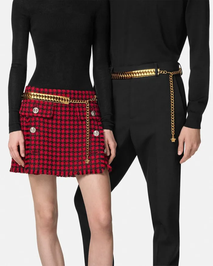 Belts WomenMen Versace Bind Chain Belt 12034 Gold