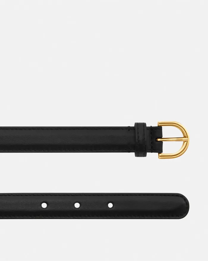 Belts Women Versace Medusa 03995 Leather Belt 2 Cm Blackgold