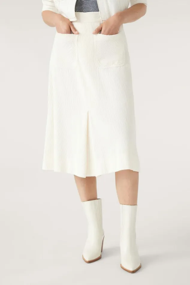BenchCorduroy Midi Skirt Clothing Baandsh Skirts and Shorts