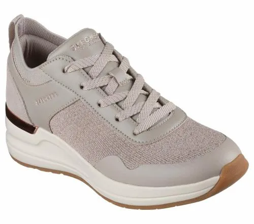 Billion 2 8211 Winning Streak Taupe Women SKECHERS Lace Up