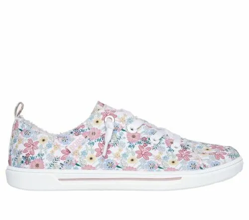 BOBS B Cute 20 8211 Dainty Look White Multi Women SKECHERS SlipOn