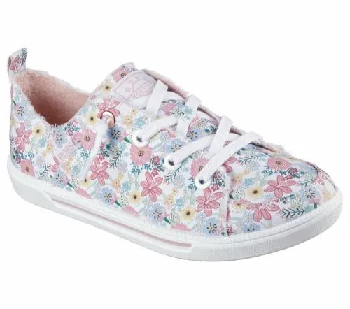 BOBS B Cute 20 8211 Dainty Look White Multi Women SKECHERS SlipOn