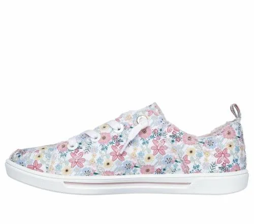 BOBS B Cute 20 8211 Dainty Look White Multi Women SKECHERS SlipOn
