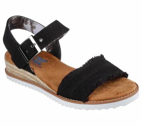 BOBS Desert Kiss 8211 Adobe Princess Black Women SKECHERS Canvas Shoes
