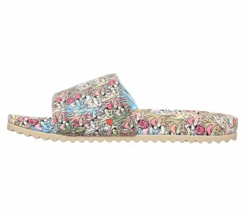 BOBS PopUps 2 8211 Spring Crush Taupe Multi Women SKECHERS Sandals