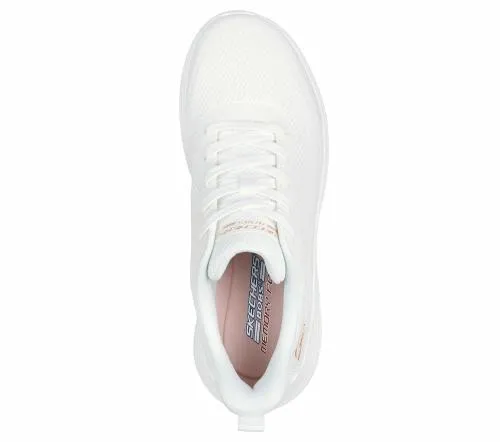 BOBS Sport Squad Waves 8211 Still Wading White Women SKECHERS Lace Up