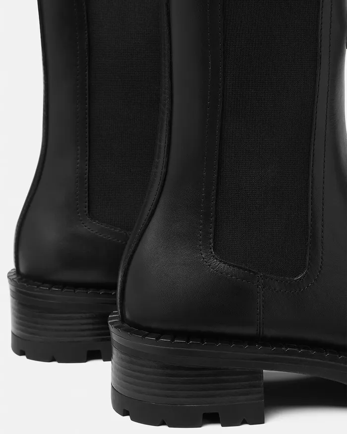 Boots Women Versace Alia Chelsea Boots 35 Mm Blackgold