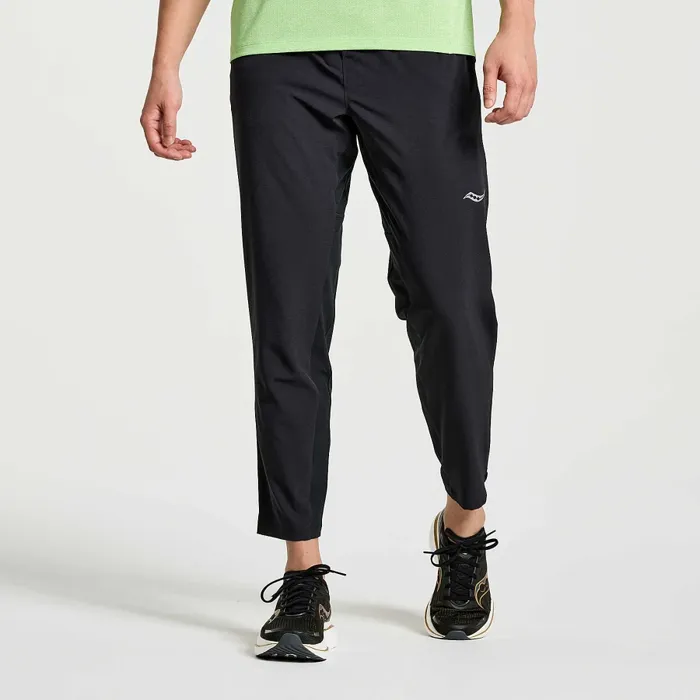Bottoms Men Men8217s Boston Woven Pant Black Saucony