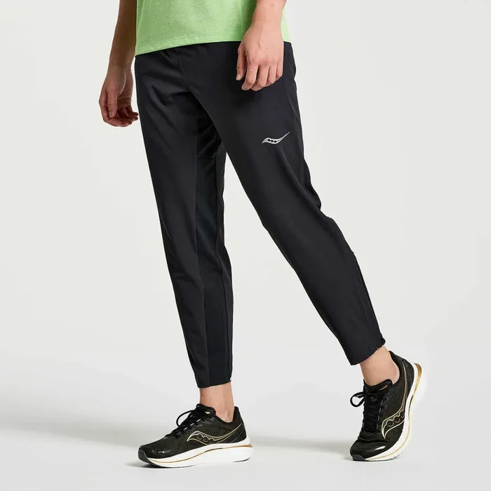 Bottoms Men Men8217s Boston Woven Pant Black Saucony Bottoms Men Men8217s Boston Woven Pant Black Saucony