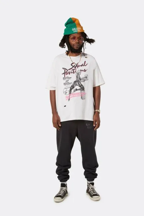 Bottoms WomenMen Gallery Dept GD ENGLISH LOGO SWEATPANT Black