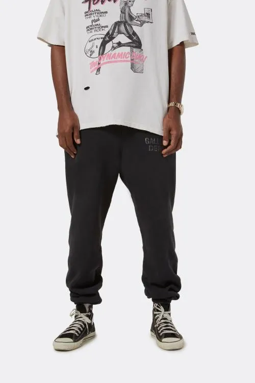 Bottoms WomenMen Gallery Dept GD ENGLISH LOGO SWEATPANT Black
