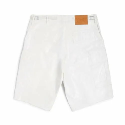 Bottoms WomenMen Gallery Dept WHITE FOIL CARGO SHORTS White Foiled