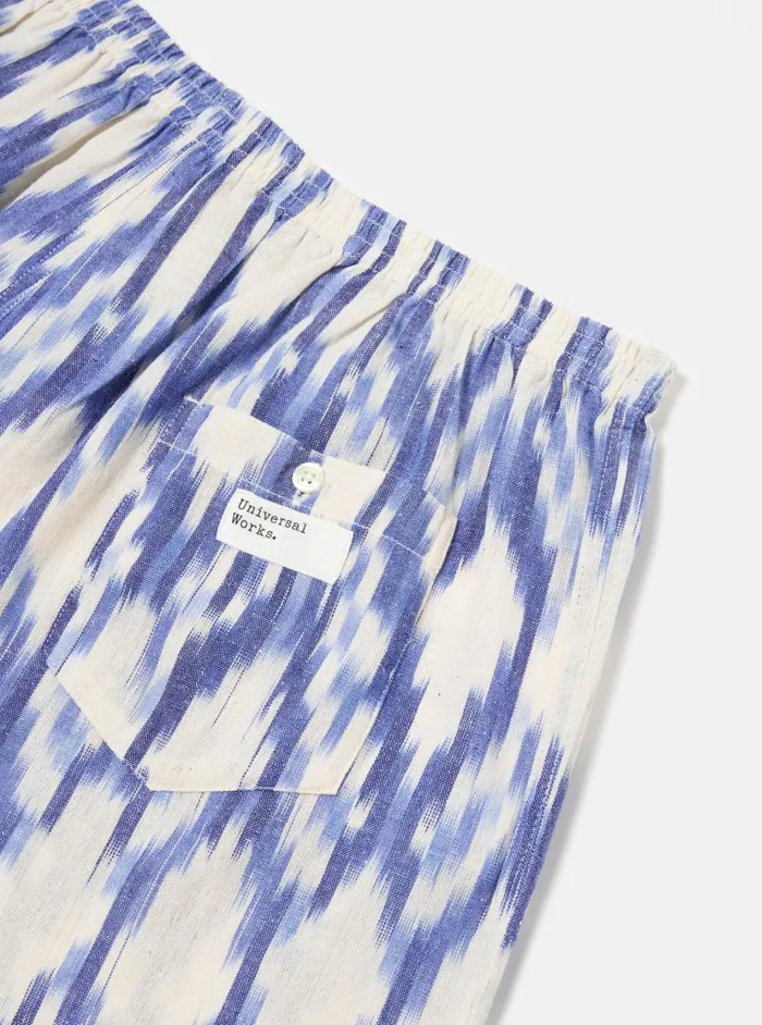 Boxer Short In Ecru Ikat I Cotton Men Universal Works Underwear