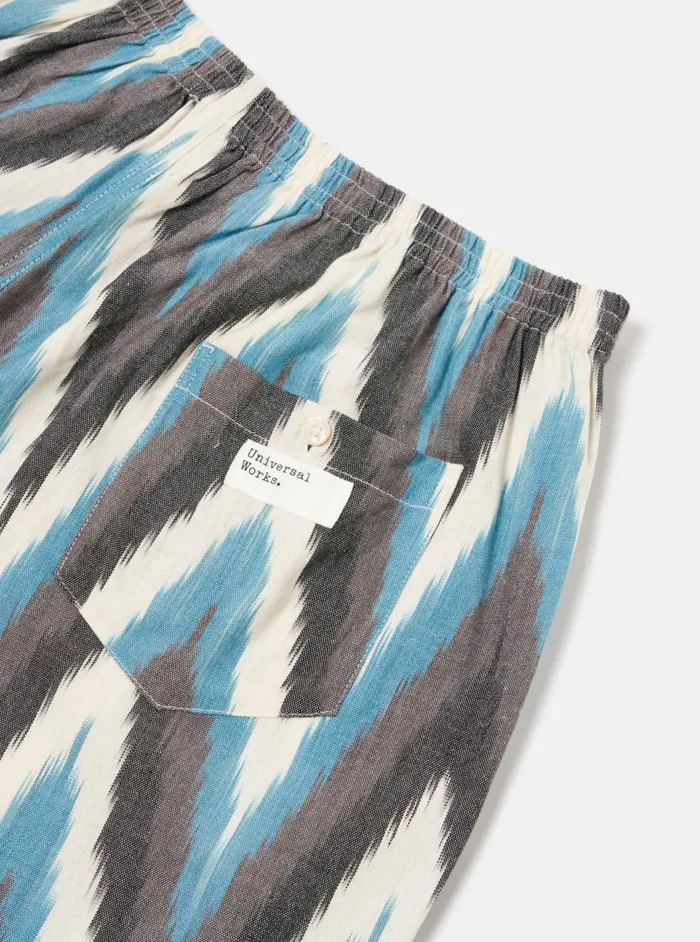 Boxer Short In Ecru Ikat II Cotton Men Universal Works Underwear