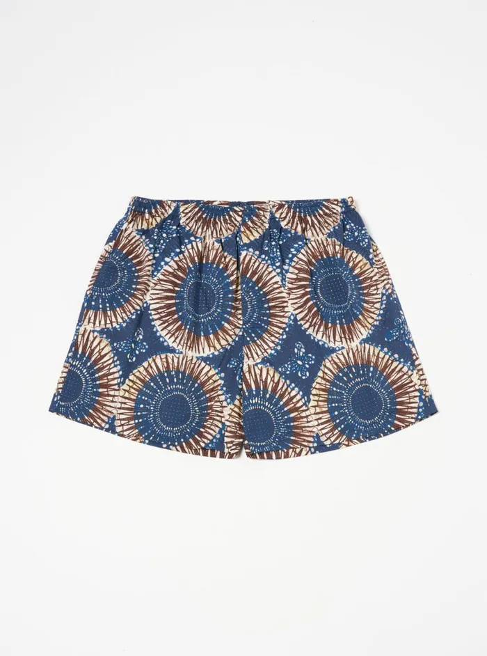 Boxer Short In Navy Hokkoh Print Men Universal Works Underwear