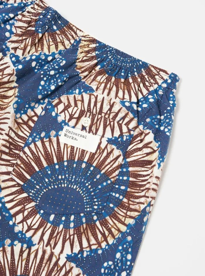 Boxer Short In Navy Hokkoh Print Men Universal Works Underwear