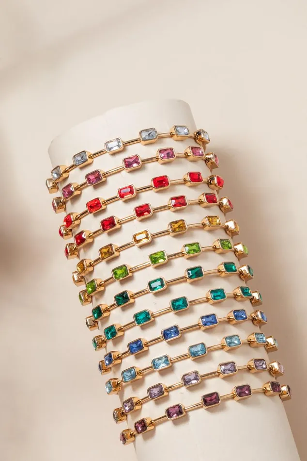 Bracelets Women Alex And Ani August Birthstone Emerald Cut Bangle Gold
