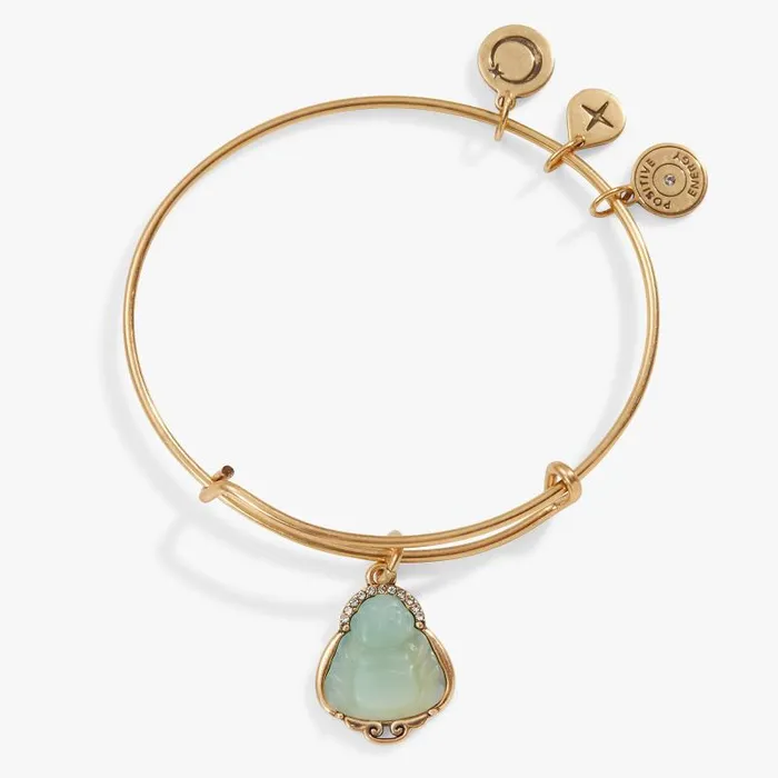 Bracelets Women Alex And Ani Buddha Charm Bangle Antiqued Gold