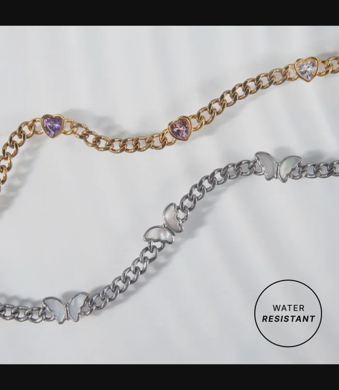 Bracelets Women Alex And Ani Butterfly Curb Chain Bracelet Stainless Steel Silver