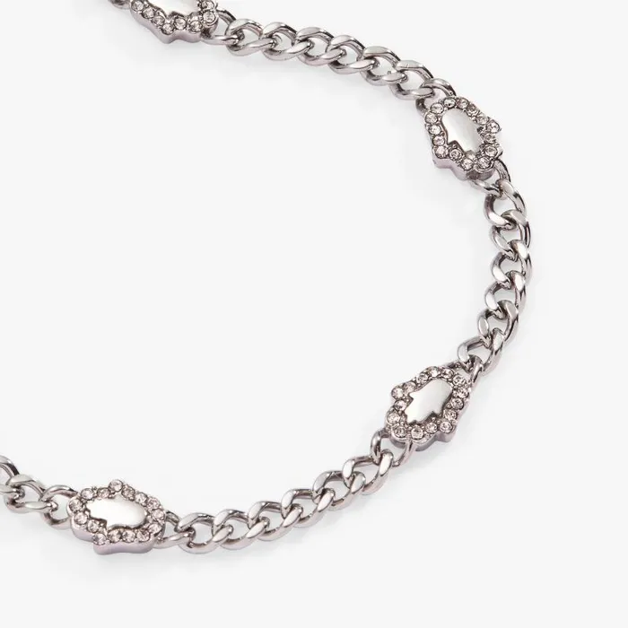 Bracelets Women Alex And Ani Hamsa Curb Chain Bracelet Stainless Steel Silver