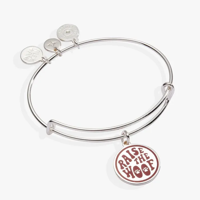Bracelets Women Alex And Ani Raise The Woof Dog Bangle Silver