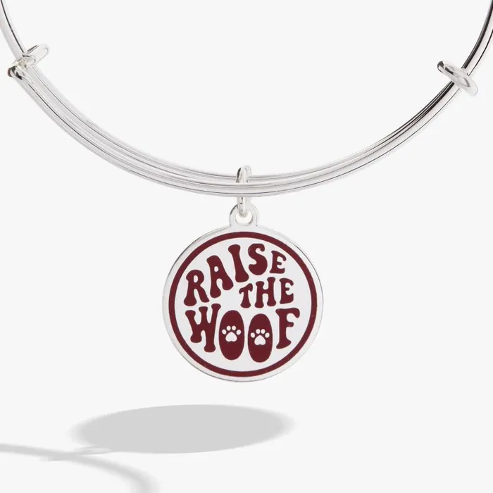 Bracelets Women Alex And Ani Raise The Woof Dog Bangle Silver