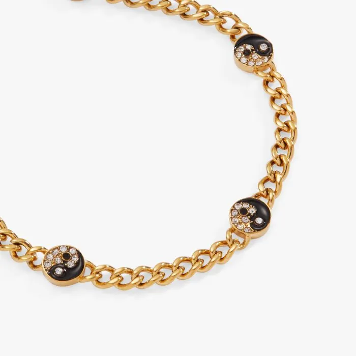 Bracelets Women Alex And Ani Yin Yang Curb Chain Bracelet Stainless Steel Gold