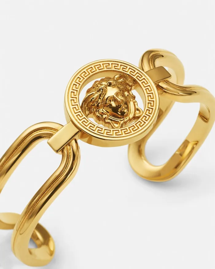 Bracelets WomenMen Versace Medusa 03995 Cuff Bracelet Light Gold