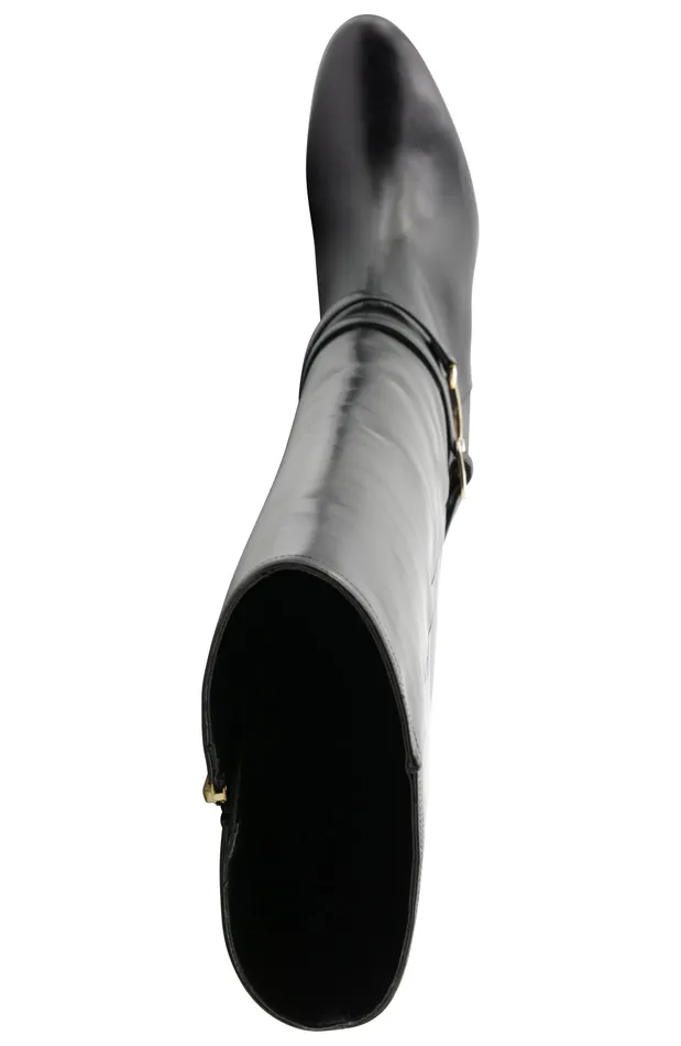 Bruno Magli Adriana Knee High Block Heel Leather Boot 8211 Black Women Boots Bruno Magli Adriana Knee High Block Heel Leather Boot 8211 Black Women Boots
