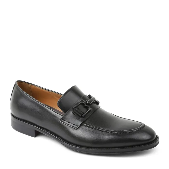 Bruno Magli Alpha Classic Bit Leather Loafer 8211 Black Men Dress Shoes