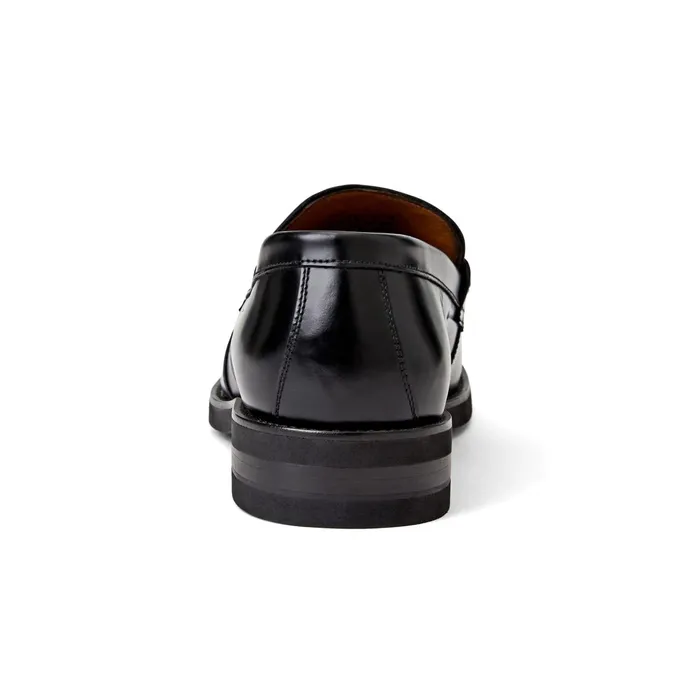 Bruno Magli Carter Casual Loafer Black Leather Men Casual Shoes