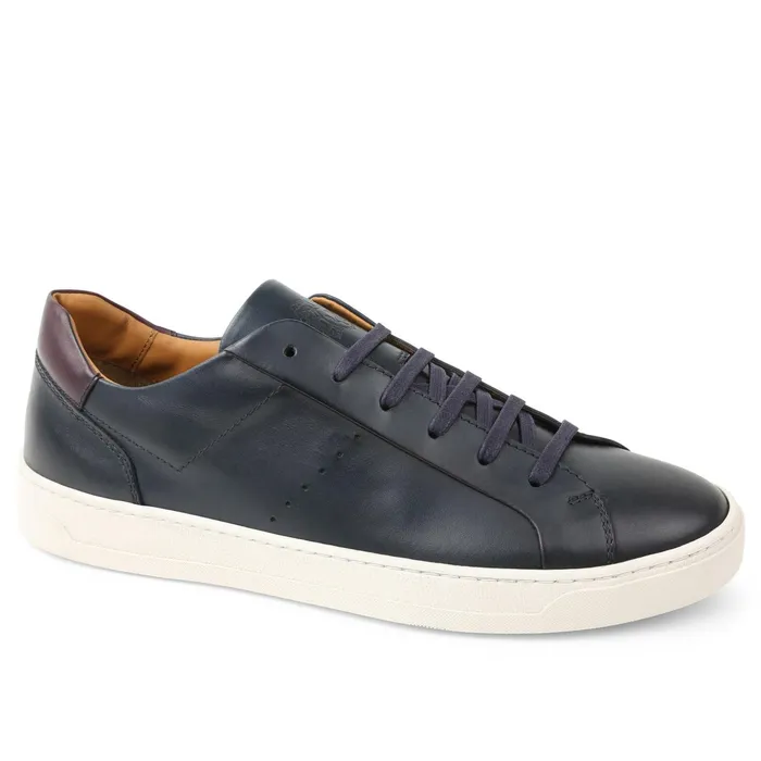 Bruno Magli Dante LacetoToe Leather Sneaker 8211 Navy Men Casual Shoes