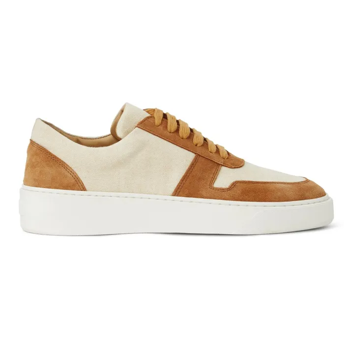 Bruno Magli Darian Sneaker Sand Canvas Men Sneakers