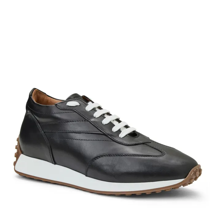 Bruno Magli Duccio Mid Leather Jogger SneakerBlack Men Sneakers