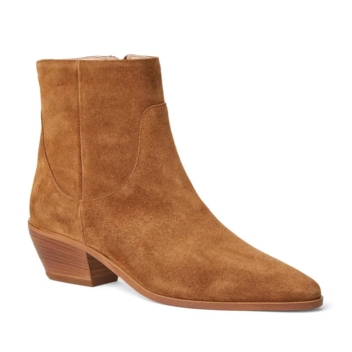 Bruno Magli Fabiana Boot Cognac Suede Women M BY BRUNO MAGLI