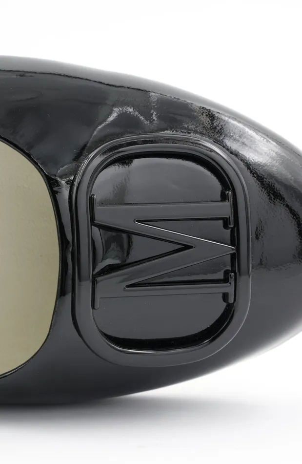 Bruno Magli Mimi Signature Leather Ballet Flat 8211 Black Patent Women Flats and Loafers