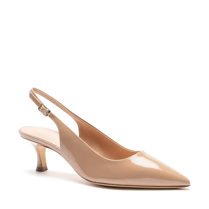 Bruno Magli Palerma Slingback Pump Biscuit Patent Women Evening