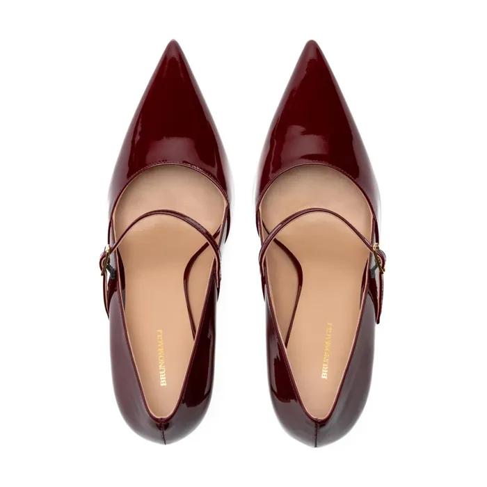 Bruno Magli Prima Pump Bordeaux Patent Women Pumps