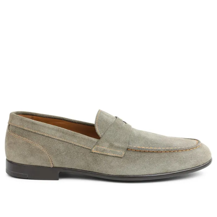 Bruno Magli Silas Suede Loafer 8211 Taupe Men Loafers and Slipons