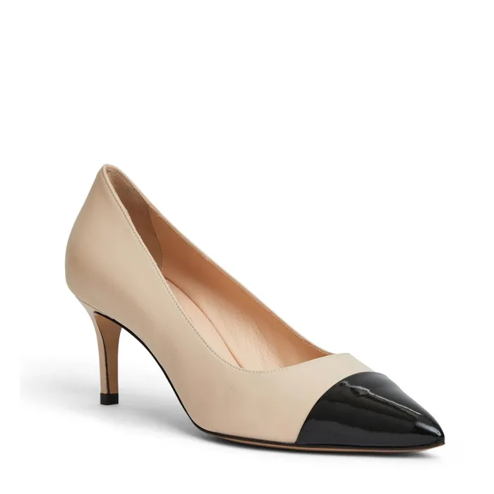 Bruno Magli TARA Pump CREAMBLACK PATENT Women Heels