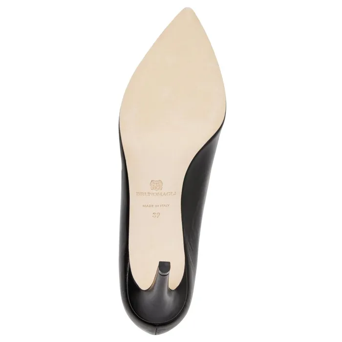 Bruno Magli Telma Leather PointedToe Pump 8211 Black Women Evening