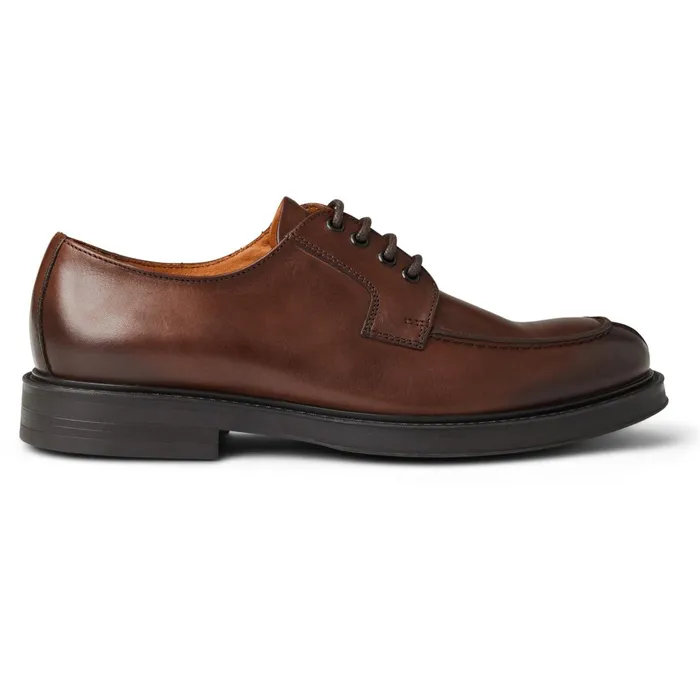 Bruno Magli Tyler Split Toe Leather DerbyCognac Men Laceups and Oxfords