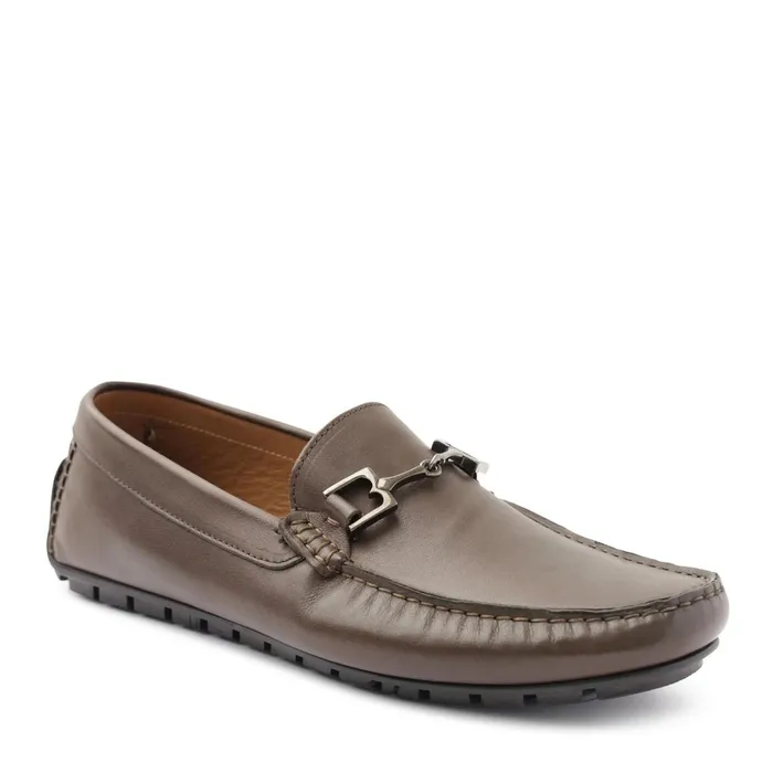 Bruno Magli Xander Leather Driving Moccasin 8211 Brown Men Dress Shoes