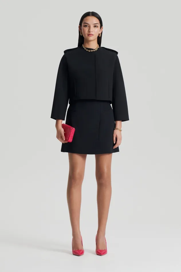 CADY COCOON SLEEVE JACKET BLACK Jackets Scanlan Theodore Women