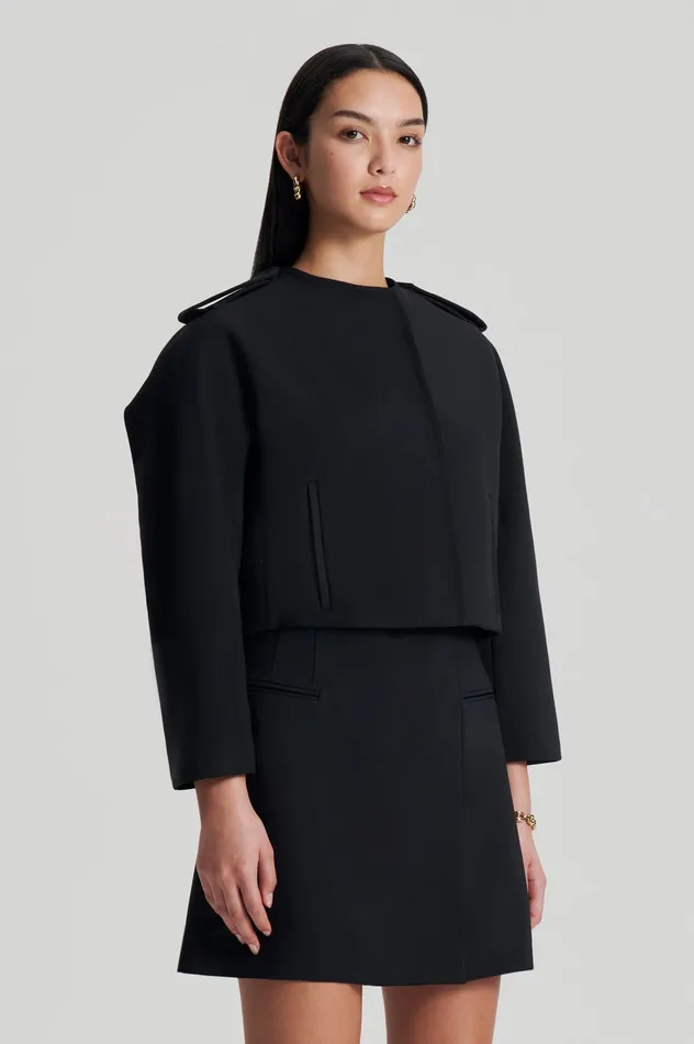 CADY COCOON SLEEVE JACKET BLACK Jackets Scanlan Theodore Women