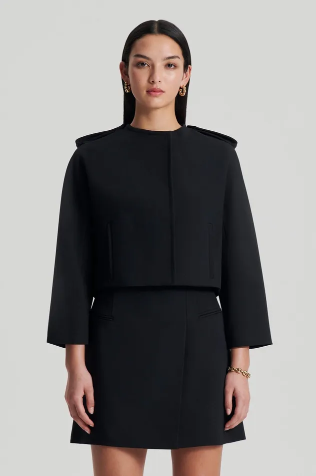 CADY COCOON SLEEVE JACKET BLACK Jackets Scanlan Theodore Women