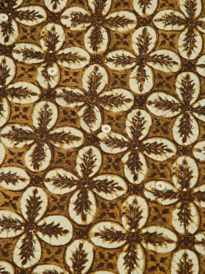 Camp Shirt In Brown Lobby Print Men Universal Works Shirts