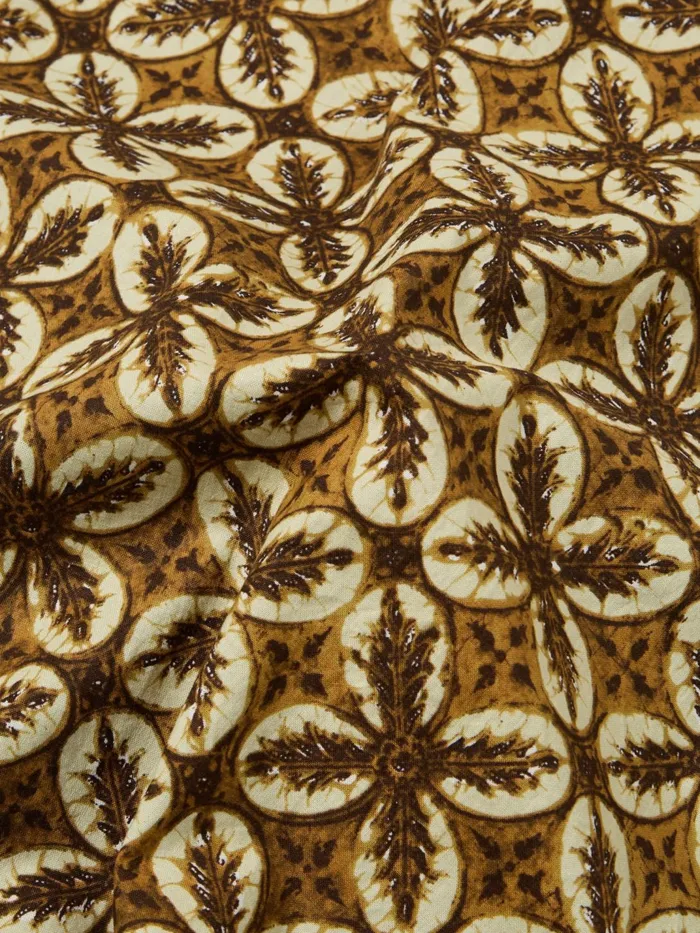Camp Shirt In Brown Lobby Print Men Universal Works Shirts