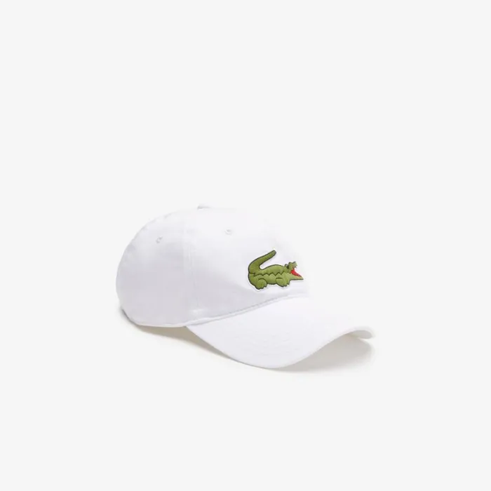 Caps and Hats MenWomen Lacoste Unisex Adjustable Organic Cotton Twill Cap White 001 Caps and Hats MenWomen Lacoste Unisex Adjustable Organic Cotton Twill Cap White 001
